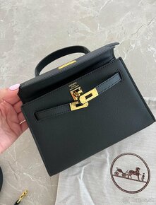 Hermes kelly mini čierna kabelka - 5