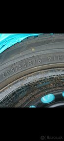 Zimné pneu 205/55 R16 Dunlop na diskoch - 5