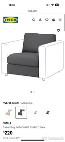 Trojsedačka Ikea Vimle (podnožky predané) - 5