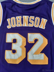 NBA dres Magic Johnson Los Angeles Lakers, basketbal - 5