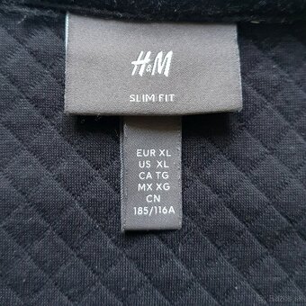 Mikina pánska na zips, zn. H&M - čierna - 5