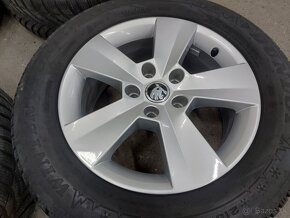 5x112R16 elektrony ŠKODA-215/60R16 zimné pneumatiky - 5