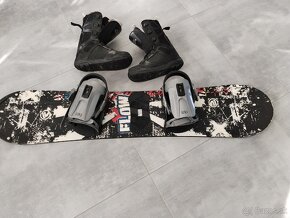 Snowboard 121cm s topánkami veľ.35 - 5