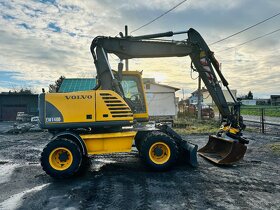 Kolové rypadlo VOLVO EW140B, rototilt Engcon s kleštěmi - 5