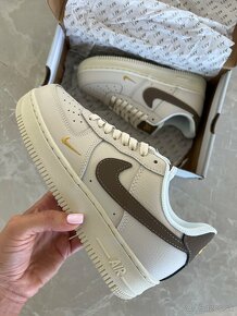 Nike Air force 1 béžovo hnedé tenisky - 5