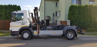 MERCEDES  ATEGO 1218 hákový nosič + hydraulická ruka - 5