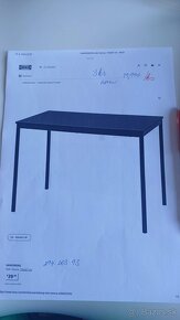Stôl ikea SANDSBERG + stolicky  ikea OSTANO - 5