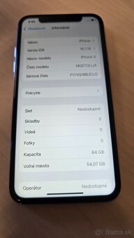 iPhone X 64GB 100% zdravie baterie - 5