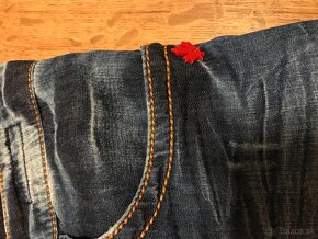 DSGUARED2 originál jeansove capri nohavice XL - 5
