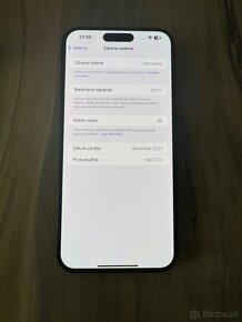 Predám Apple iPhone 15 PRO MAX 256GB Malé známky opotrebovan - 5