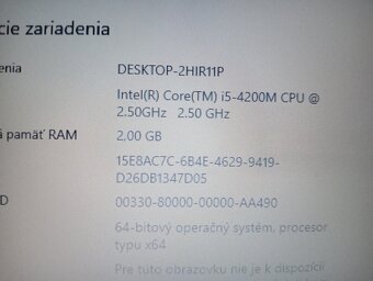 rozpredám funkčný notebook Hp probook 640 g1 - 5