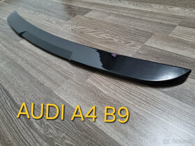 AUDI A4 S4 RS4 B9 spoiler kridlo lipko na kufor - 5