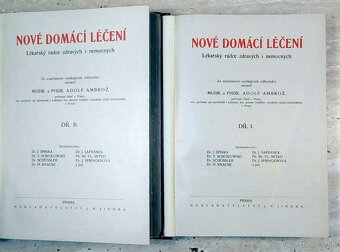 Starožitné lékařské knihy Nové domácí léčení z roku 1920 - 5