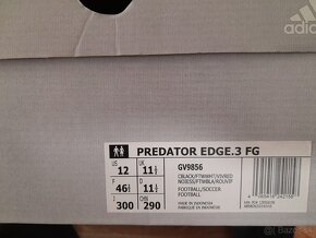 futbal fotbal Kopačky Adidas predator lisovky 46,5 ako nove - 5