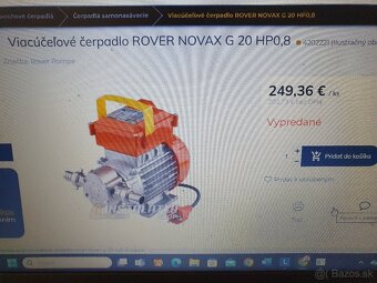 Predám čerpadlá ROVER 25 a NOVAX G 20 - 5