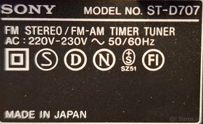 Predám Sony tuner ST-D707 a CD prehrávač CDP-M43 - 5