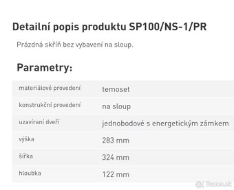 Prípojková skriňaDCK SP100/NS-1/PR - 5