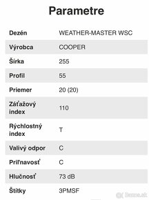 Zimné pneumatiky Cooper 255/55/R20 - 5