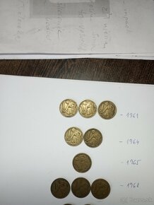 1koruna 1968,1961,1964,1965,1975,1976,1979 - 5