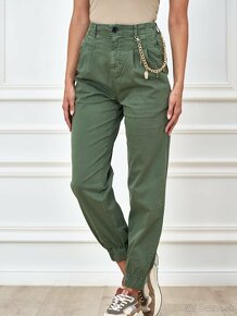 Zelene nohavice jogger XS - 5