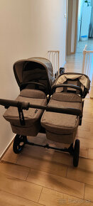 BUGABOO donkey 5 Black / Grey melange (twins) + autosedačky - 5