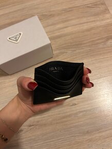 Prada čierny cardholder /peňaženka + box (PR2) - 5