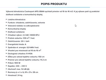 Predam mobilnu klimu Coolexpert - 5