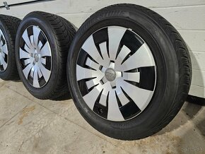 Plechové Disky AUDI 5x112+Bridgestone Blizzak 205/55 R16 - 5