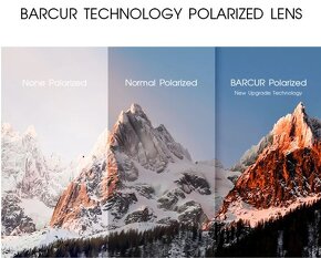 Polarizované slnečné okuliare BARCUR design - čierno červené - 5