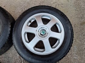 ALU disky Škoda + pneu R15 - 5