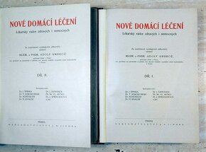 Starožitné lékařské knihy Nové domácí léčení z roku 1920 - 5