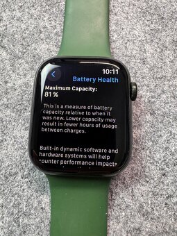 Apple Watch 7 45mm tmavo zeleny - 5