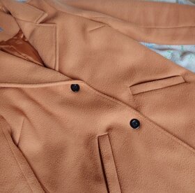 Hnedý dámsky kabát XS 34 - 5