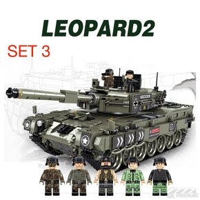 Tanky 2 + postavičky - typ lego - nové, nehran - 5