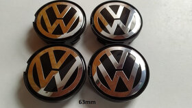 VW stredové krytky disku 65mm a 63mm - 5