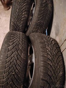 Zimné 4ks alu disky orig. Škoda  5x100 R15 pneu 195/65 - 5