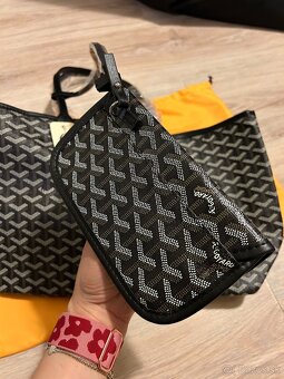 Goyard Saint Loui PM kabelka - čierna (GO10) - 5