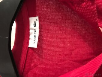 LACOSTE originál Red damske polotricko M/L - 5