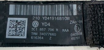 VW PASSAT B7/CC airbagová sada, pyropasy, modul - 5