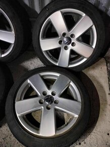 Zimné 4ks alu disky orig. VW 5x112 R17 pneu 205/50 r17 6mm - 5