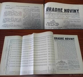 3x Úradné noviny 1942 - 2.diel + 1943 - 1.diel aj 2.diel. - 5