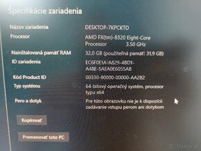 Asus M5A99x EVO R2.0 AM3+ , AMD FX8320e 3,5GHz , 32 GB RAM - 5