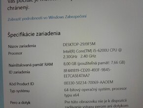 rozpredám notebook Hp elitebook 820 g3 - 5