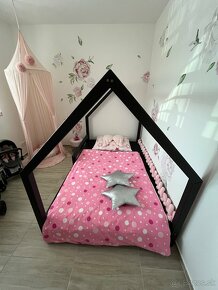 Drevená domčeková posteľ - 5