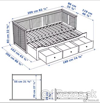 Postele Ikea Hemmnes - 5