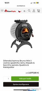 Bruni mini interierové-dielenské kamna - 5