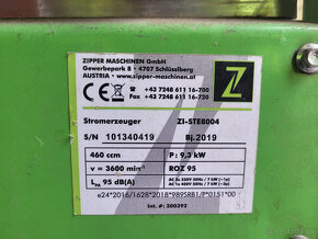 Predám benzínovú elektrocentrálu Zipper ZI-STE8004, 9,3 kW - 5