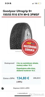 Zimné gumy 195/55 R16 - 5