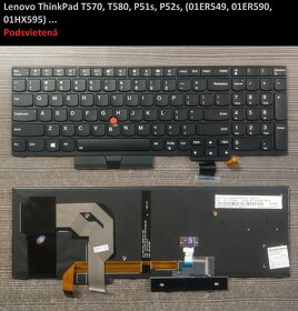 Klavesnice Lenovo Y50, Y50-70, Y70-70// T570, T580, P51 P52 - 5