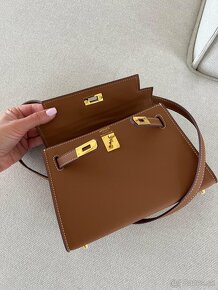 Hermes Kelly mini hnedá kabelka - 5